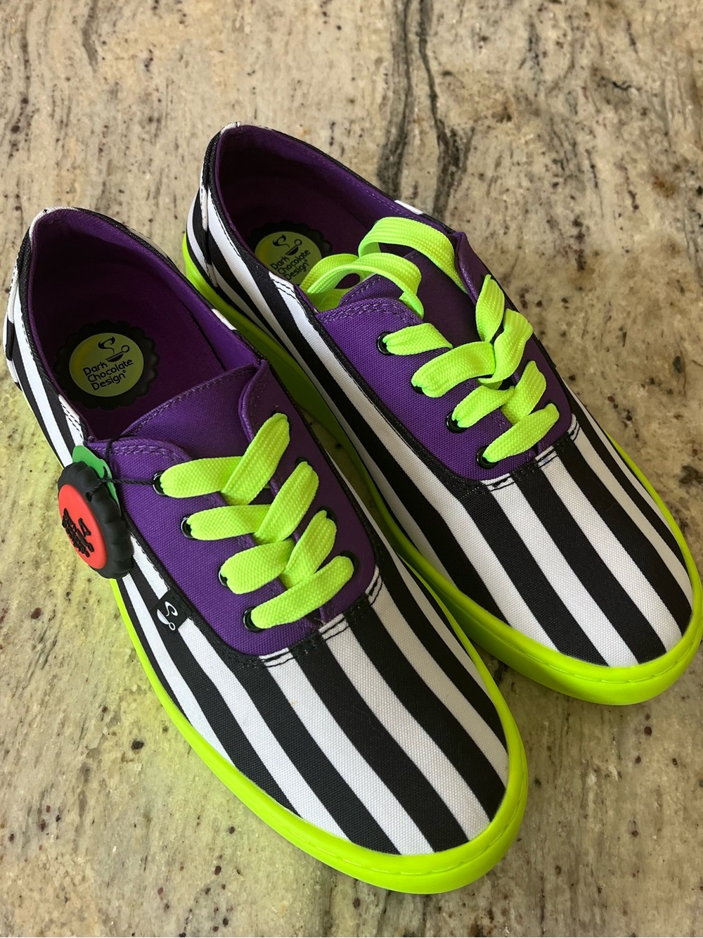 Brand new in box Hot chocolate design Dark Chocolate Design Beetlejuice sneakers